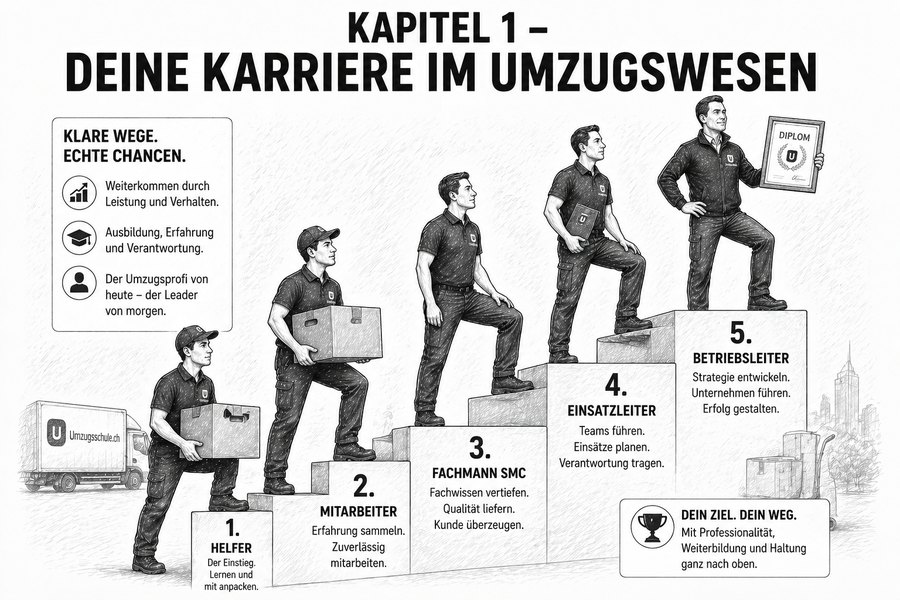 Diplomieren – Karriereleiter im Umzugswesen