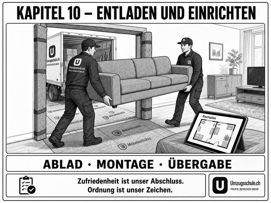Kapitel 10 – Entladen und Einrichten