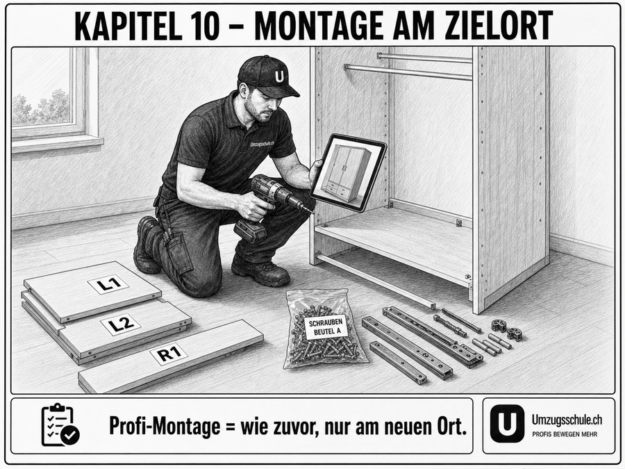 Montage am Zielort