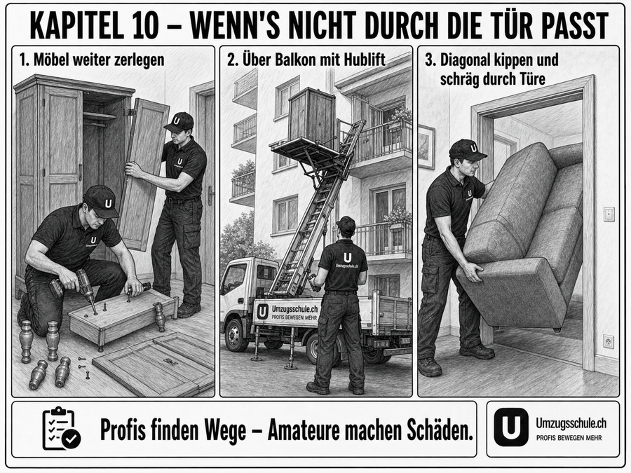 Was nicht durch die Tür passt
