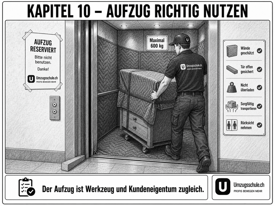 Aufzug richtig nutzen