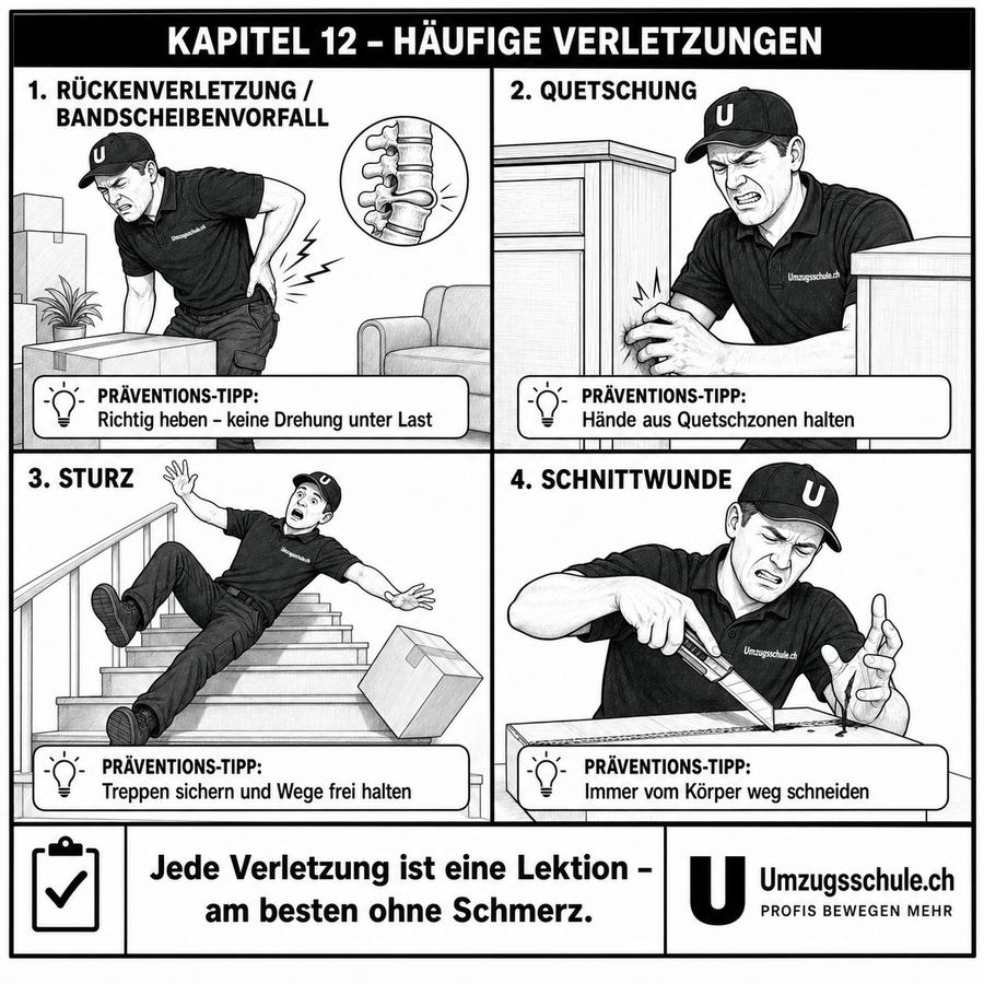 Häufige Verletzungen