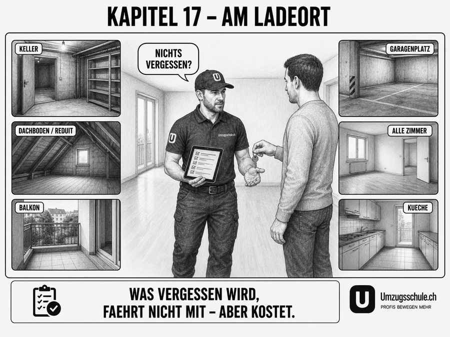 Schlusskontrolle Ladeort