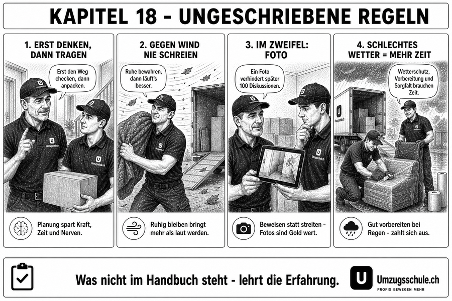 Die ungeschriebenen Regeln des Umzugsprofis