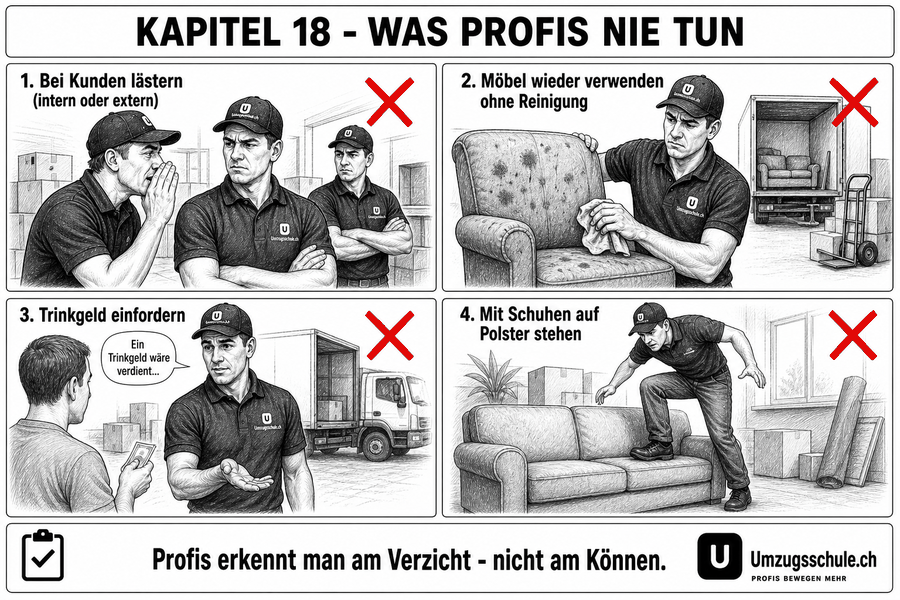 Was Profis niemals tun