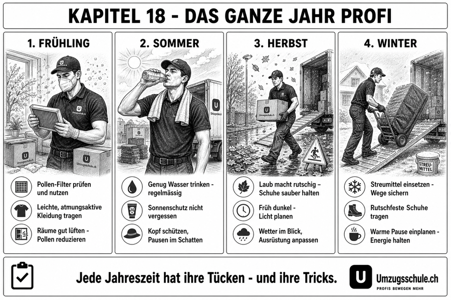 Saisonwissen für Umzugsprofis
