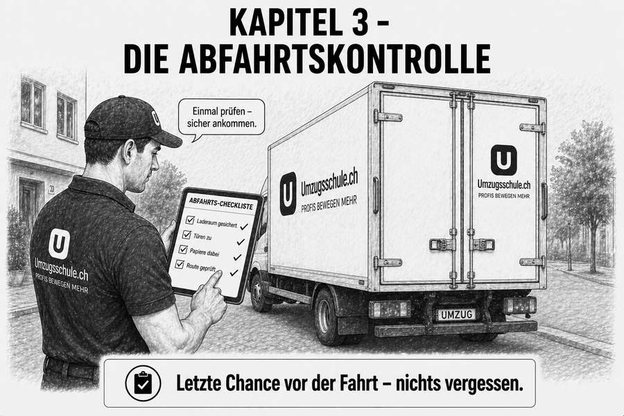 Abfahrtskontrolle