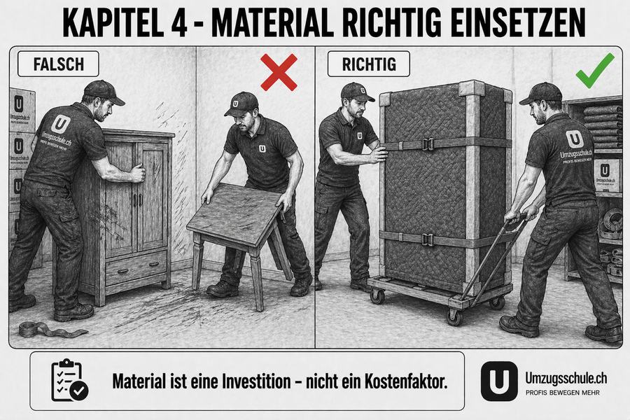 Material richtig einsetzen