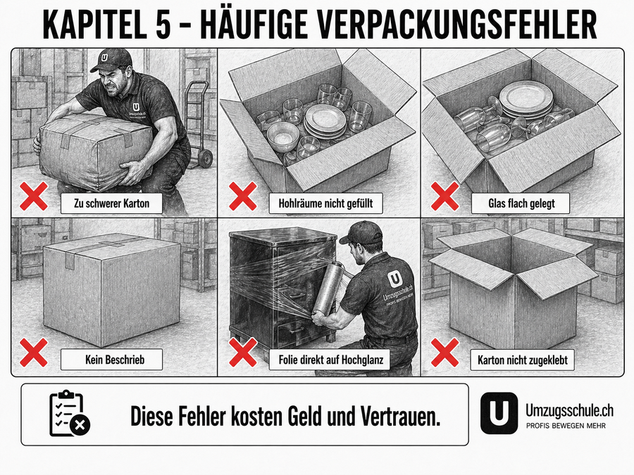 Häufige Verpackungsfehler