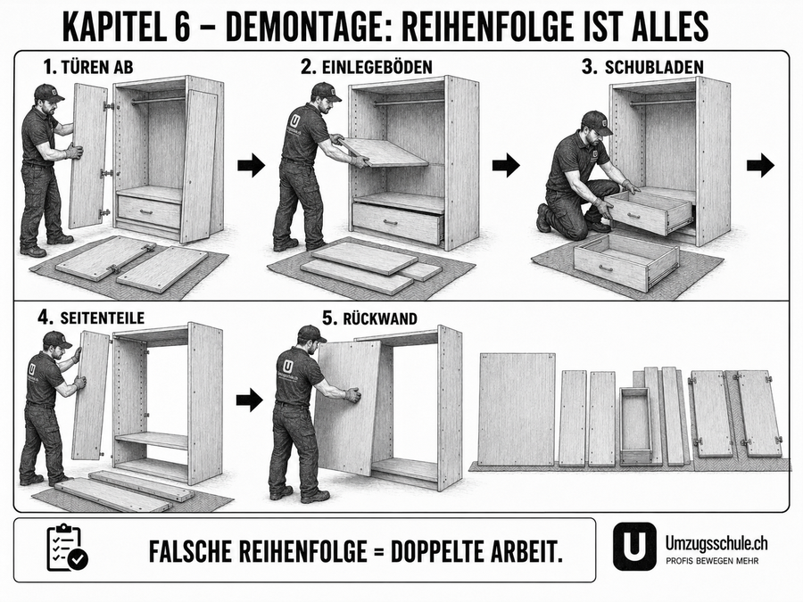 Demontage Reihenfolge