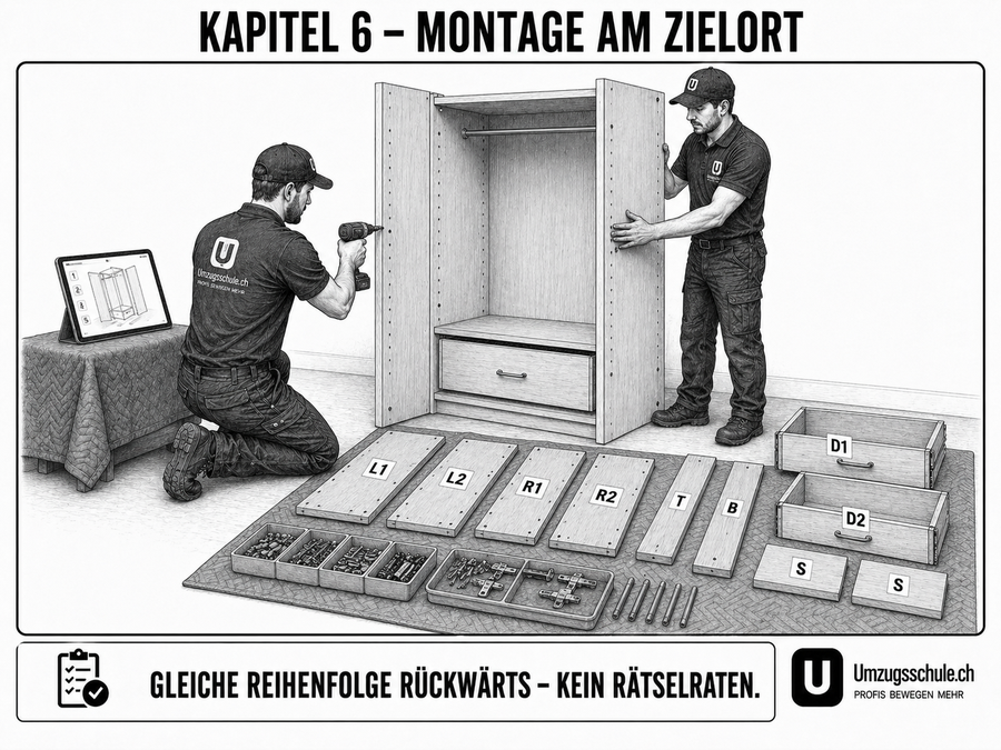 Montage am Zielort