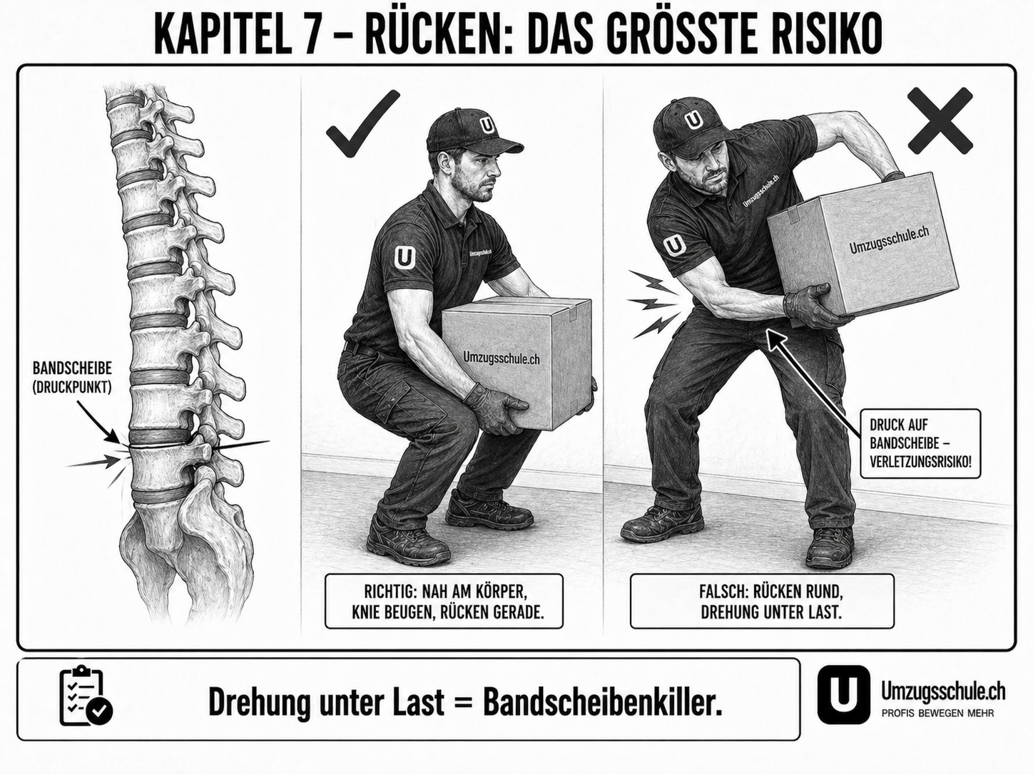 Wirbelsäule – das grösste Risiko