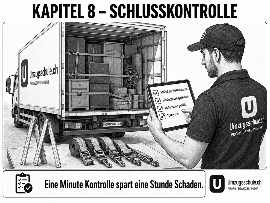 Schlusskontrolle vor Abfahrt