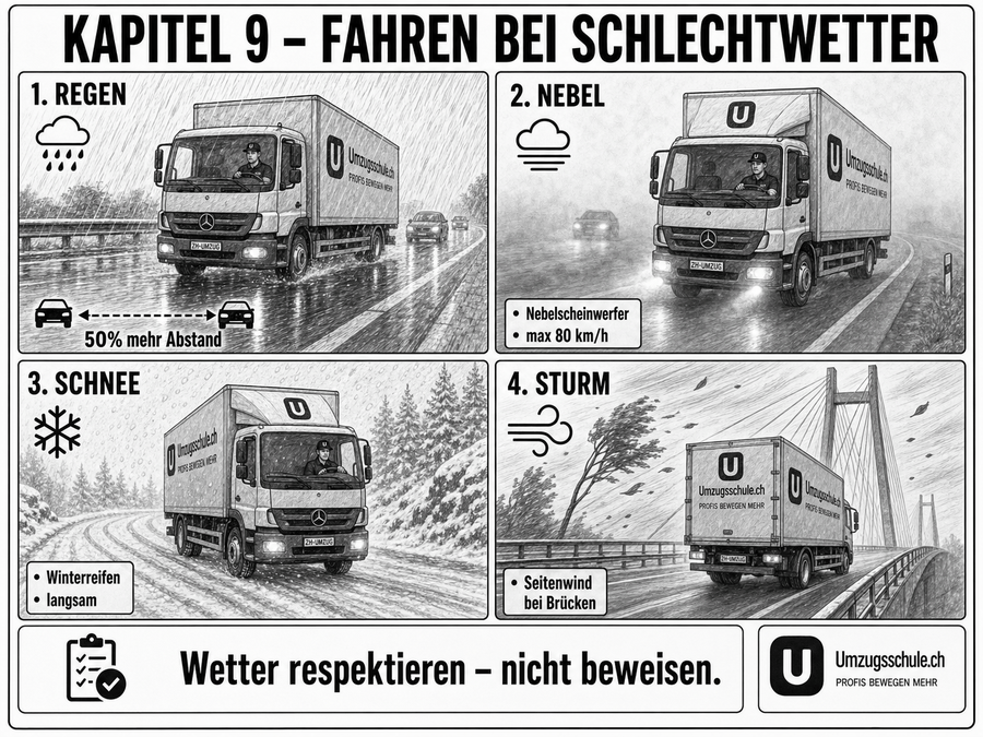 Fahren bei Schlechtwetter