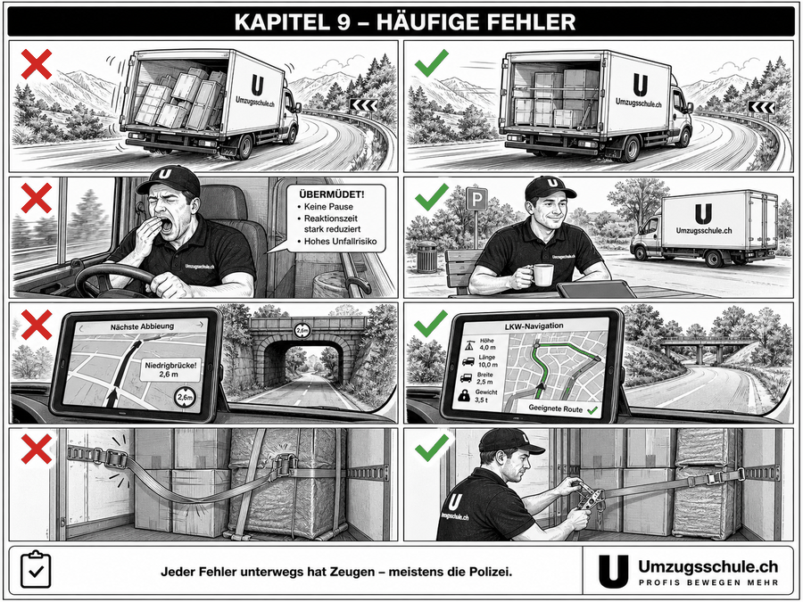 Häufige Fehler beim Transport